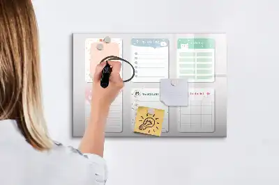 Magnetická kreslící tabule barevné provedení