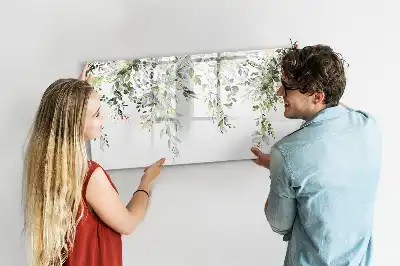 Popisovatelná magnetická tabule s motivem kvetoucí přírody