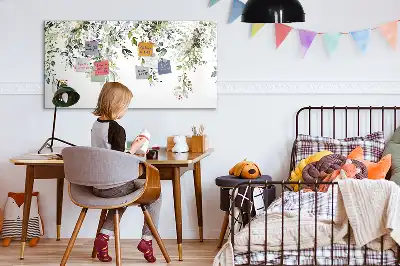 Popisovatelná magnetická tabule s motivem kvetoucí přírody