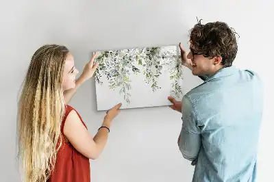 Popisovatelná magnetická tabule s motivem kvetoucí přírody