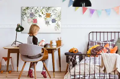 Popisovatelná magnetická tabule s motivem kvetoucí přírody