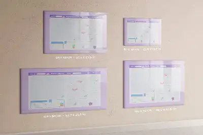 Magnetická kreslicí tabule v růžovém provedení jako roční plánovač