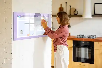 Popisovatelná magnetická tabule růžový roční plánovač