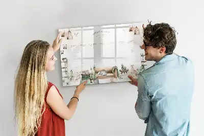 Magnetická popisovatelná tabule roztomilý plánovač