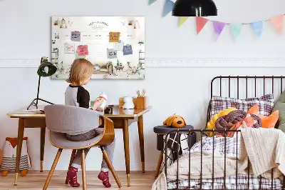 Magnetická popisovatelná tabule roztomilý plánovač