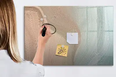 Magnetická kreslící tabule ve vzoru abstrakce vln