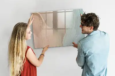 Magnetická kreslící tabule ve vzoru abstrakce vln