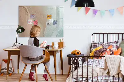Magnetická kreslící tabule ve vzoru abstrakce vln
