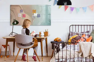 Magnetická kreslící tabule ve vzoru abstrakce vln