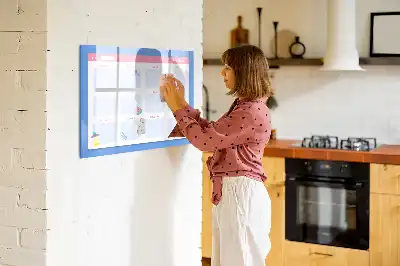 Magnetická tabule měsíční plánovač se smazatelným povrchem