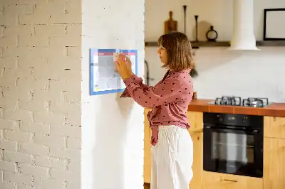 Magnetická tabule měsíční plánovač se smazatelným povrchem