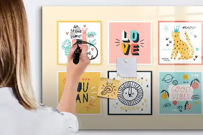 Popisovatelná magnetická tabule s motivačními hesly