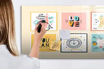 Popisovatelná magnetická tabule s motivačními hesly