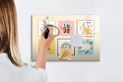 Popisovatelná magnetická tabule s motivačními hesly
