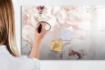 Magnetická kreslící tabule s motivem pivoňek