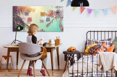 Magnetická popisovatelná tabule s motivem tropických palem