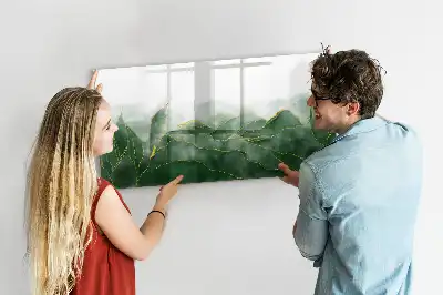 Magnetická kreslící tabule s motivem abstrakce listu