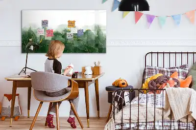 Magnetická kreslící tabule s motivem abstrakce listu