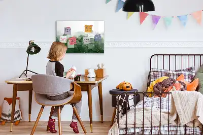 Magnetická kreslící tabule s motivem abstrakce listu