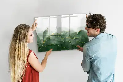 Magnetická kreslící tabule s motivem abstrakce listu