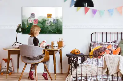 Magnetická kreslící tabule s motivem abstrakce listu