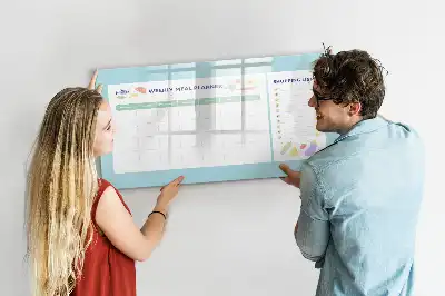 Magnetická tabule na plánování jídelníčku s možností psaní fixem