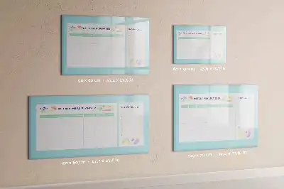 Magnetická tabule na plánování jídelníčku s možností psaní fixem