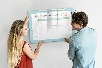 Magnetická kreslící tabule plánovač jídelníčku