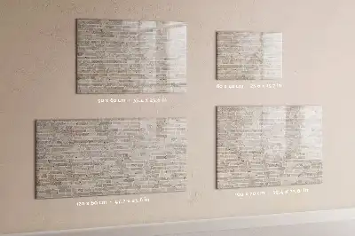 Popisovatelná magnetická tabule motiv cihlová zeď