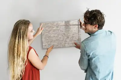 Popisovatelná magnetická tabule motiv cihlová zeď