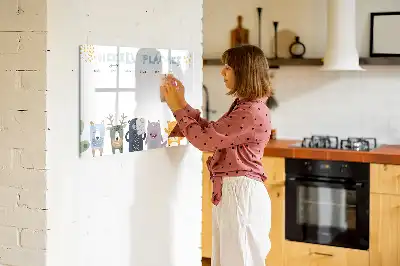 Magnetická kreslící tabule týdenní plánovač pro děti