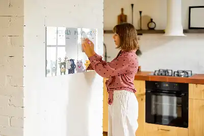 Magnetická kreslící tabule týdenní plánovač pro děti
