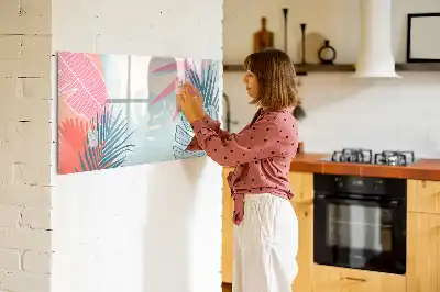 Popisovatelná magnetická tabule pastelové listy