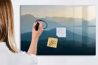 Magnetická kreslící tabule motiv abstrakce krajiny