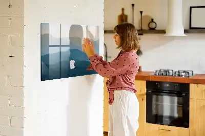 Magnetická kreslící tabule motiv abstrakce krajiny