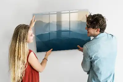 Magnetická kreslící tabule motiv abstrakce krajiny