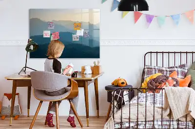 Magnetická kreslící tabule motiv abstrakce krajiny
