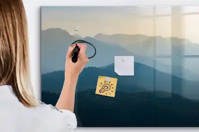 Magnetická kreslící tabule motiv abstrakce krajiny