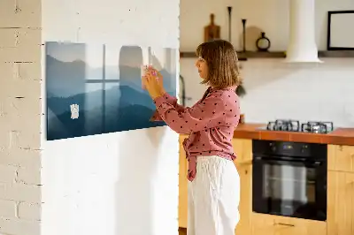Magnetická kreslící tabule motiv abstrakce krajiny