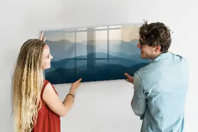 Magnetická kreslící tabule motiv abstrakce krajiny