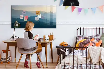 Magnetická kreslící tabule motiv abstrakce krajiny