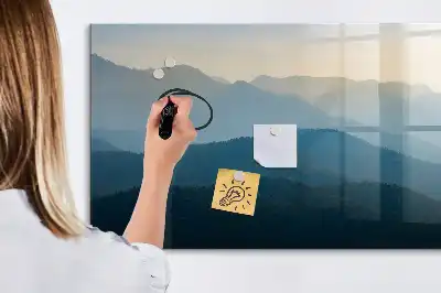 Magnetická kreslící tabule motiv abstrakce krajiny