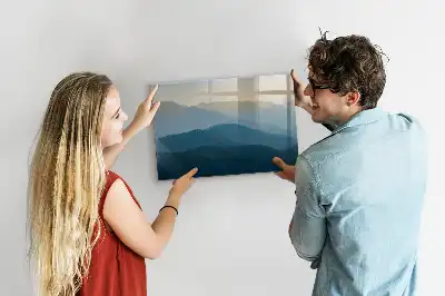 Magnetická kreslící tabule motiv abstrakce krajiny