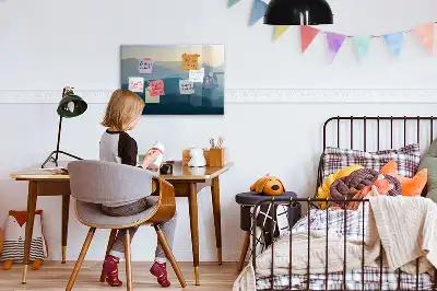 Magnetická kreslící tabule motiv abstrakce krajiny