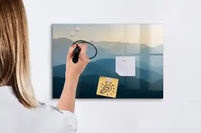 Magnetická kreslící tabule motiv abstrakce krajiny