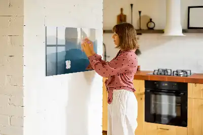 Magnetická kreslící tabule motiv abstrakce krajiny