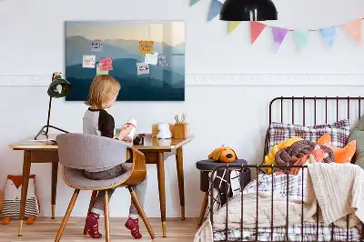 Magnetická kreslící tabule motiv abstrakce krajiny