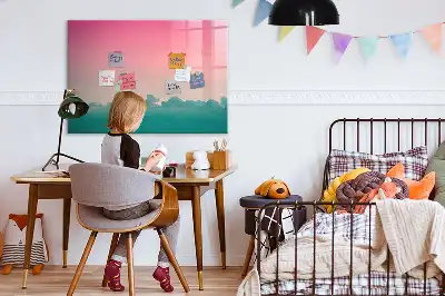 Popisovatelná magnetická tabule gradientní obloha