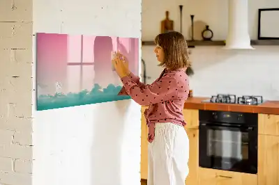 Popisovatelná magnetická tabule gradientní obloha