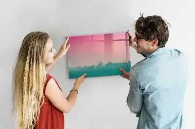 Popisovatelná magnetická tabule gradientní obloha